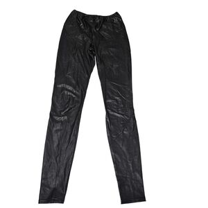 Aritzia Wilfred Free Daria High Waisted Vegan Leather Leggings Size‎ S Black